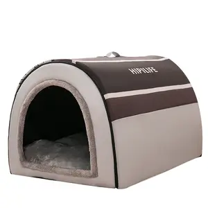 Big Dog Yurt Kennel Mittelgroßer Hund Herbst und Winter Warme Hundehütte Abnehmbares und wasch bares Golden Retriever Four Seasons Pet