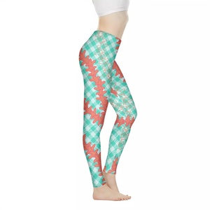 Dropshipping Damenbekleidung Personalisierte Exquisite und Langlebige Palaka Hawaii Lange Yoga-Hosen - Product Image 1
