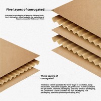 Boîte d'expédition et cadeau carrée en carton ondulé personnalisable avec option de gaufrage et poignée
