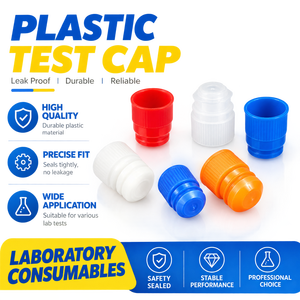 Bouchon de tube à essai en plastique haute résistance de 12/13/15/16 mm, forme d'aile, capuchon de tube géométrique certifié GMP pour le stockage d'échantillons de laboratoire - Product Image 1