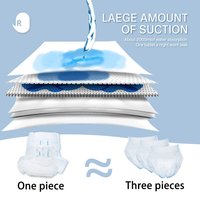 JR Supersoft Couches jetables pour adultes pour l'incontinence des personnes âgées Taille extra large Absorption 800-1000 ml Protection 3D contre les fuites