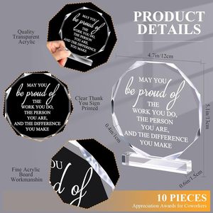 Xuyên biên giới sáng tạo Acrylic cúp cuộc họp thường niên Pha Lê Nhân Viên giải thưởng kỷ niệm huy chương thủy tinh huy chương - Product Image 3