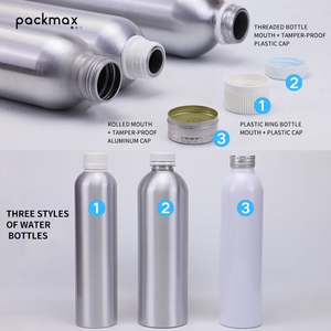 38-tooth aluminum bottle, 500ml 1000ml, mineral water bottle, beverage aluminum can, <b>metal</b> <b>packaging</b>, aluminum water bottle - Product Image 6