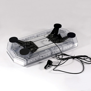 Luz giratoria estroboscópica DE EMERGENCIA ámbar de alto brillo de 23 pulgadas y 60cm, barra de advertencia delgada de 12V/24V para accesorios de luz de camión y coche - Product Image 3
