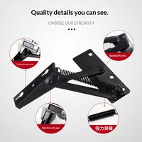 Charnières à ressort modernes et simples pour canapé, armoire, table basse – Supports de porte relevables détachables sans installation – Quincaillerie