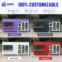 Maison conteneur préfabriquée moderne extensible, maison mobile modulaire compacte pour une vie de luxe et une utilisation comme boutique de vente au détail portable