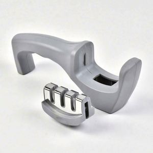 RAYBIN Utensilios de cocina 2022 Accesorios Manual Acero inoxidable Profesional 3 secciones Afilador de cuchillos de mano - Product Image 4