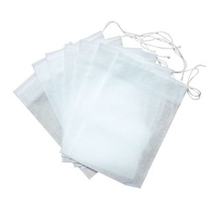 100 Bolsas de Té Vacías de 5 x 7 cm con Cordón, Bolsas Filtrantes de Tela No Tejida con Sellado Térmico para Té de Hierbas Sueltas - Product Image 4