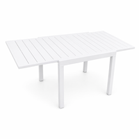Table extensible moderne en aluminium pour repas en plein air, cuisine, hôtel, chambre, villa, appartement, bar - Mobilier d'extérieur élégant