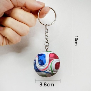 Nouveau design 2026 – Porte-clés de football 3D – <span class=keywords><strong>Mousqueton</strong></span> étanche pour sacs à dos, souvenir et cadeau pour les fans - Product Image 3