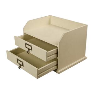 Organisateur de bureau en bois classique, étagère de rangement pour fournitures de bureau et accessoires - Product Image 2