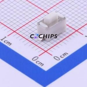 1TS002B-2000-5000-CT Tactile Switch SMD,6x3.5mm Switch Single Pole Single Throw Rectangle Button 2N Vertical Mount - Product Image 1