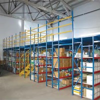 Usine chinoise directement vente entrepôt industriel porte-palettes grenier grenier grenier mezzanine à plusieurs niveaux rayonnage avec escalier