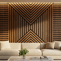 Panneau acoustique décoratif en forme de pyramide 3D, feutre PET écologique et placage de bois, dalles insonorisantes pour cinéma maison