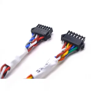 Изготовленный на заказ SM 2,5 штекер 6 контактов провод к проводу разъем D-Sub 9 полюсов DB9 штекер кабель в сборе