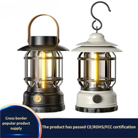 Lampes de camping explosives avec effet de flamme ambiante, lumière portable d'extérieur pour tentes, design rétro de cheval, alimentées par batterie, LED 5W
