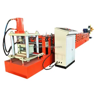 PLC controlled C-type purlin forming machine steel 75-250 size adjustable automatic pressing machine