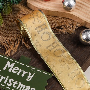 Pita Hot Stamping Warna-warni untuk Hadiah Liburan, Dekorasi Pohon Natal, Pembungkus Buket, Pembuatan Pita, Perlengkapan Pesta - Product Image 6
