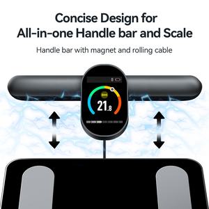 Pour Welland FG2305ULB électrique Fitness santé balance à main numérique 8 électrodes analyseur de graisse corporelle TFT personnalisation colorée 180kg - Product Image 6