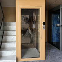 Porte battante manuelle moderne en acier inoxydable avec verre feuilleté double couche pour porte de palier d'ascenseur d'appartement résidentiel