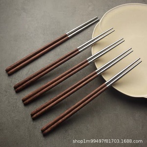 Palillos de bambú Yuanjin de acero inoxidable 304 antideslizantes para uso doméstico en la cocina - Product Image 2