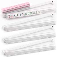La Collection Cristal : Ensemble de Mahjong de Luxe 4 Pièces Pliable en Acrylique Écologique avec Supports et Poussoirs