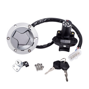 Ensemble de serrures d'allumage de moto en alliage d'aluminium, pour Kawasaki Ninja 250R EX250J 300 EX300 08-15 - Product Image 1
