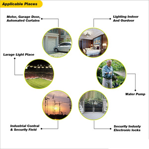 Fábrica al por mayor AC 12V interruptor de radiofrecuencia inteligente remoto blanco 2 canales relé de control remoto - Product Image 5