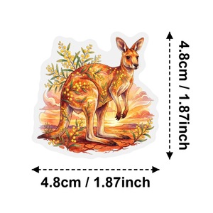 Forest Animal and Flower Transparent PET Stickers HD Waterproof Notebook and Luggage Stickers - Product Image 5