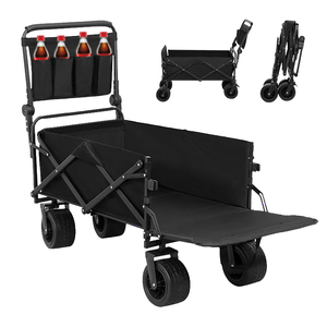 공장 직송 캠핑 웨건 카트 경량 유틸리티 정원 카트 접이식 플랫폼 OEM 맞춤 제작 가능 - Product Image 1