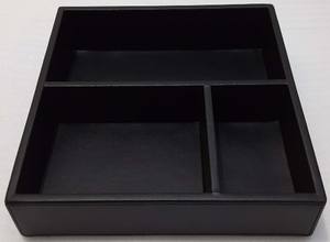 Plateau de service asymétrique avec design en similicuir - Product Image 3