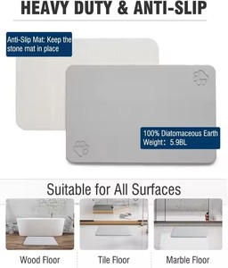 Tapis de bain antidérapant en diatomite Skymoving, personnalisable et multi-usages, en terre de diatomée, tapis de bain en pierre, vente chaude - Product Image 5