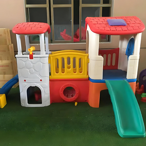 Ít thần đồng lớn trong nhà trẻ em thiết bị sân chơi kết hợp cao gia đình gia đình trượt nhựa trong nhà lâu đài Đồ chơi trượt - Product Image 6