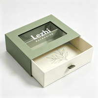 Scatola Regalo in Carta Kraft Riciclata con Finestra, Confezione Rigida con Cassetto, Prezzo Diretto di Fabbrica