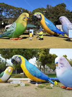 Papillons gonflables publicitaires, modèle d'oiseau, mascotte de dessin animé, décoration extérieure, animaux gonflables géants pour les événements, exposition