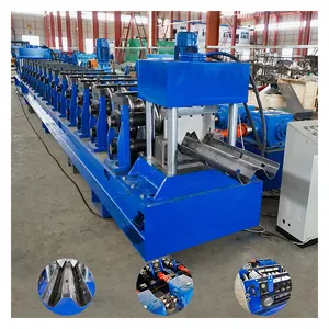 Building Materials Machinery Making Several Profiles Precast Guardrail Roll W T Beam Forming Machine