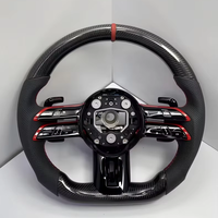 Accessoires de voiture pour volant LED, pour Mercedes-Benz Classe S W221 W219 S500 S280 S300 S350 S400 S600, volant en fibre de carbone