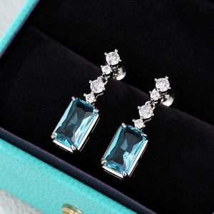 Eleganti Orecchini Pendenti Rettangolari per Donne, Orecchini Pendenti Medi-Lunghi, Gioielli di Moda per Uso Quotidiano e Feste - Product Image 2
