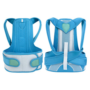 Ceinture correctrice de posture professionnelle pour enfants, gilet de soutien dorsal respirant bleu pour le fitness et le remodelage corporel - Product Image 2
