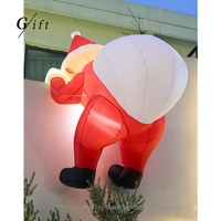 Décorations de Noël gonflables en forme de dessin animé pour mur d'escalade, accessoires suspendus d'extérieur pour créer une ambiance festive, modèle 349