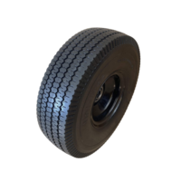 Roue pleine en mousse PU anti-crevaison 4.10/3.50-4, roue de remplacement en polyuréthane pour brouette, chariot de jardin et de ferme