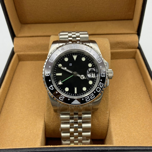 Montre automatique pour homme avec aiguilles lumineuses vertes, mouvement NH34, cristal saphir, acier inoxydable, étanche - Product Image 6