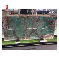 Полированные изумрудные мраморные плиты из натурального камня Amazon Green Onyx для внутренней отделки стен и пола