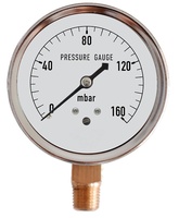Shelok Top Fashion Cycle Air Liquid Gas 60MM 100MM Micro Millibar Manometer Picture Diaphragm Pressure Gauge