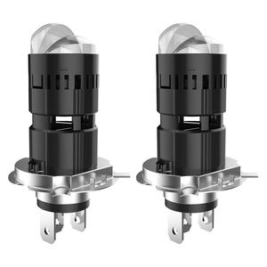 Bombilla LED de Doble Color para Faro Delantero de Motocicleta, 12-80v, Blanca y Amarilla, H4 - Product Image 1