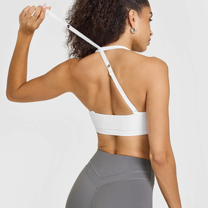 <span class=keywords><strong>Reggiseno</strong></span> sportivo yoga leggero a taglio basso <span class=keywords><strong>con</strong></span> fascia intrecciata sul davanti, <span class=keywords><strong>spalline</strong></span> regolabili e coppe imbottite rimovibili - Product Image 4