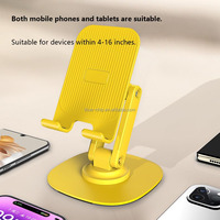 Alliage 360 Auto Rotation Réglable Métal Bureau Étanche Pliable Berceau Support de Bureau Cellule Supports de Téléphone Mobile Pour Téléphone