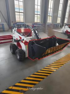 Mini Skid Stuurlader 380T Met 4 In 1 Emmer