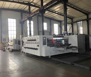 Máquina Automática Flexográfica de Cuatro Colores para Impresión y Ranurado de Cartón con Máquina Apiladora - Product Image 3