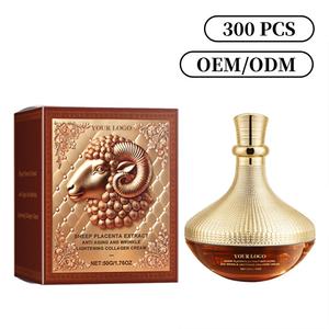 Крем для лица с овечьей плацентой, гиалуроновой кислотой и витамином Е: антивозрастной, восстанавливающий, подтягивающий, глубоко питающий и увлажняющий - Product Image 1